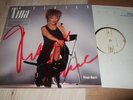 TINA TURNER : PRIVATE DANCER SIGNED WHITE LABEL PROMO TESTPRESSING LP 1984 EMI