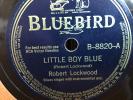 ROBERT LOCKWOOD JR BLUEBIRD 8820  BLUES 78 rpm V+/