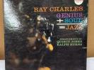 Original 1961 Ray Charles Genius + Soul = Jazz LP 
