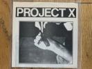 Project X Straight Edge Revenge 7 1988 Schism Records 